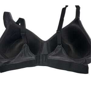 Athleta All Day Sports Bra Black Y Back Straps Wicking Breathable Size S